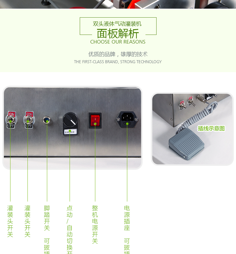 bsb氣動小型定量灌裝機 面板控制